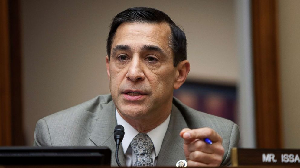 Representative Darrell Issa, questions General Motors CEO Dan Akerson during a House Oversight and Government Reform subcommittee hearing on the safety of GM's Volt electric vehicle in Washington, Jan. 25, 2012. 