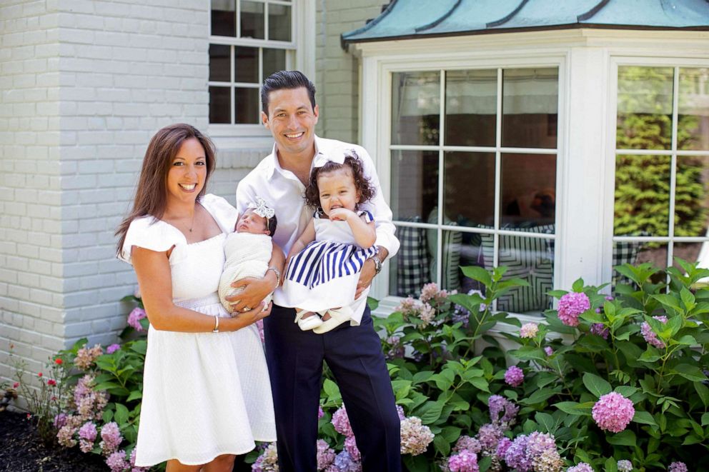 PHOTO: Dax Tejera with wife Veronica and daughters Sofia and Ella