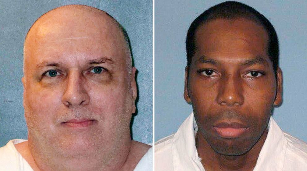 PHOTO: Death row inmates Patrick Murphy, left, and Dominique Ray are pictured in undated photos released by the Texas Department of Criminal Justice and the Alabama Department of Corrections. 