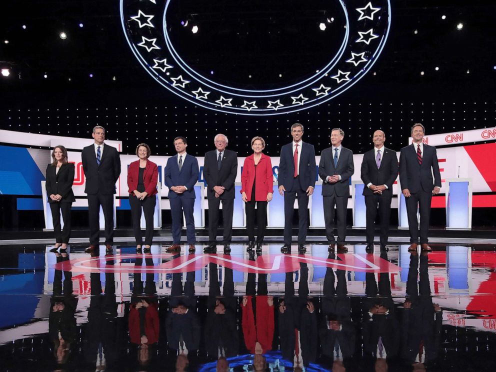 Democratic Debate 2019 Progressives Take Center Stage In - 