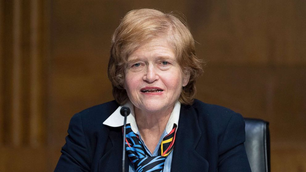 PHOTO: Deborah Lipstadt, nominee to be Special Envoy to monitor and combat anti-Semitism, speaks at a hearing of the Senate Foreign Relations committee on Feb. 8, 2022 in Washington, D.C.