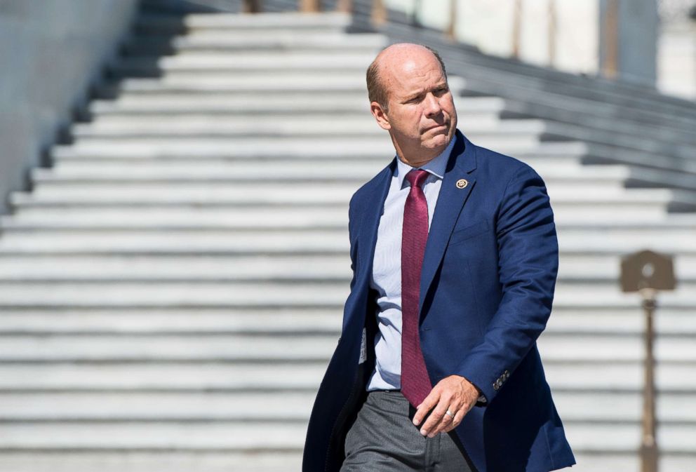  Rep. John Delaney, D-Md., walks by the Capitol, Oct. 2, 2017. 
					