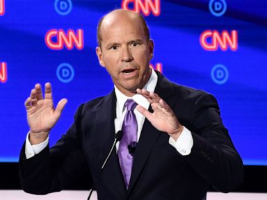 PHOTO: Democratic presidential hopeful former Rep. John Delaney participates in the first round of the second Democratic primary debate in Detroit, July 30, 2019.