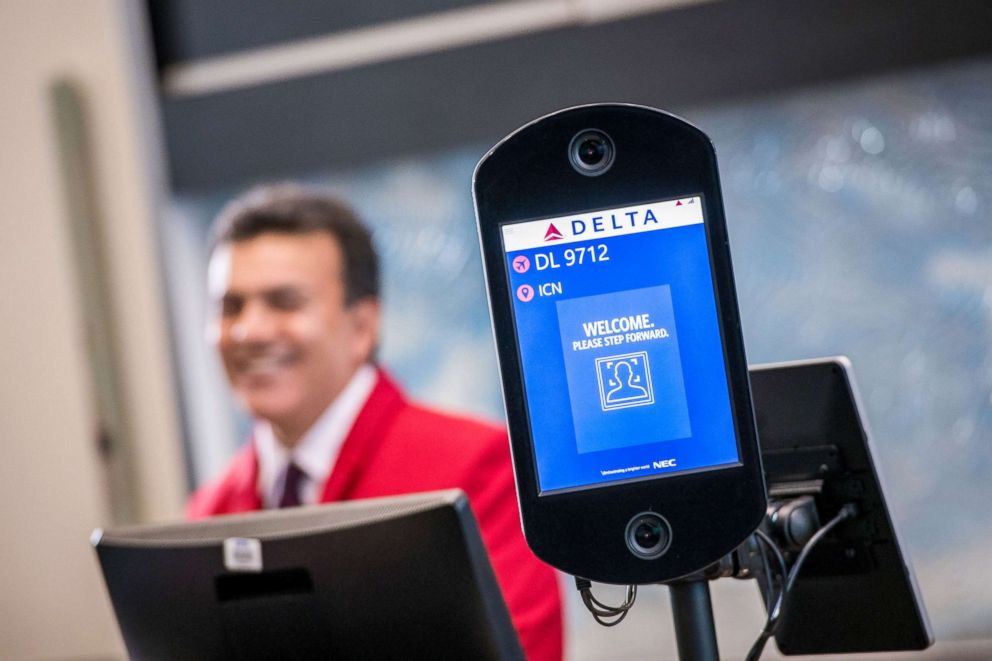 PHOTO: Delta Air Lines reveals their new biometric scanning technology at Hartsfield-Jackson International Airport in Atlanta, Ga., Nov. 19, 2018.