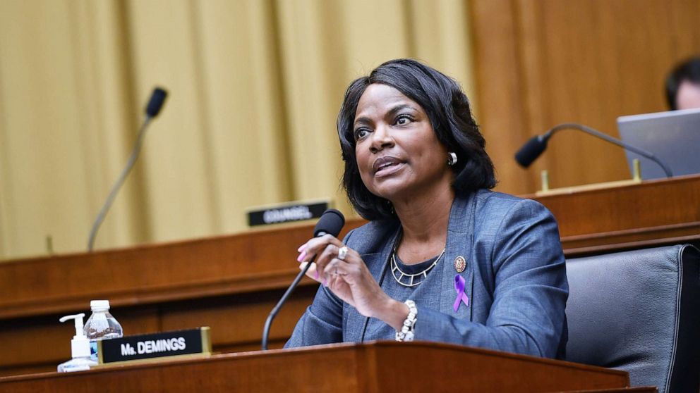 PHOTO: Rep. Val Demings speaks during the House Judiciary Subcommittee hearing in the Rayburn House office Building, July 29, 2020, on Capitol Hill in Washington, D.C.