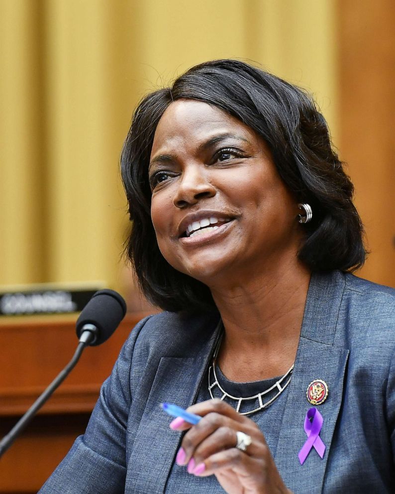 PHOTO: Rep Val Demings speaks during the House Judiciary Subcommittee on Antitrust, Commercial and Administrative Law hearing on Online Platforms and Market Power in the Rayburn House office Building, July 29, 2020 on Capitol Hill, in Washington, D.C.