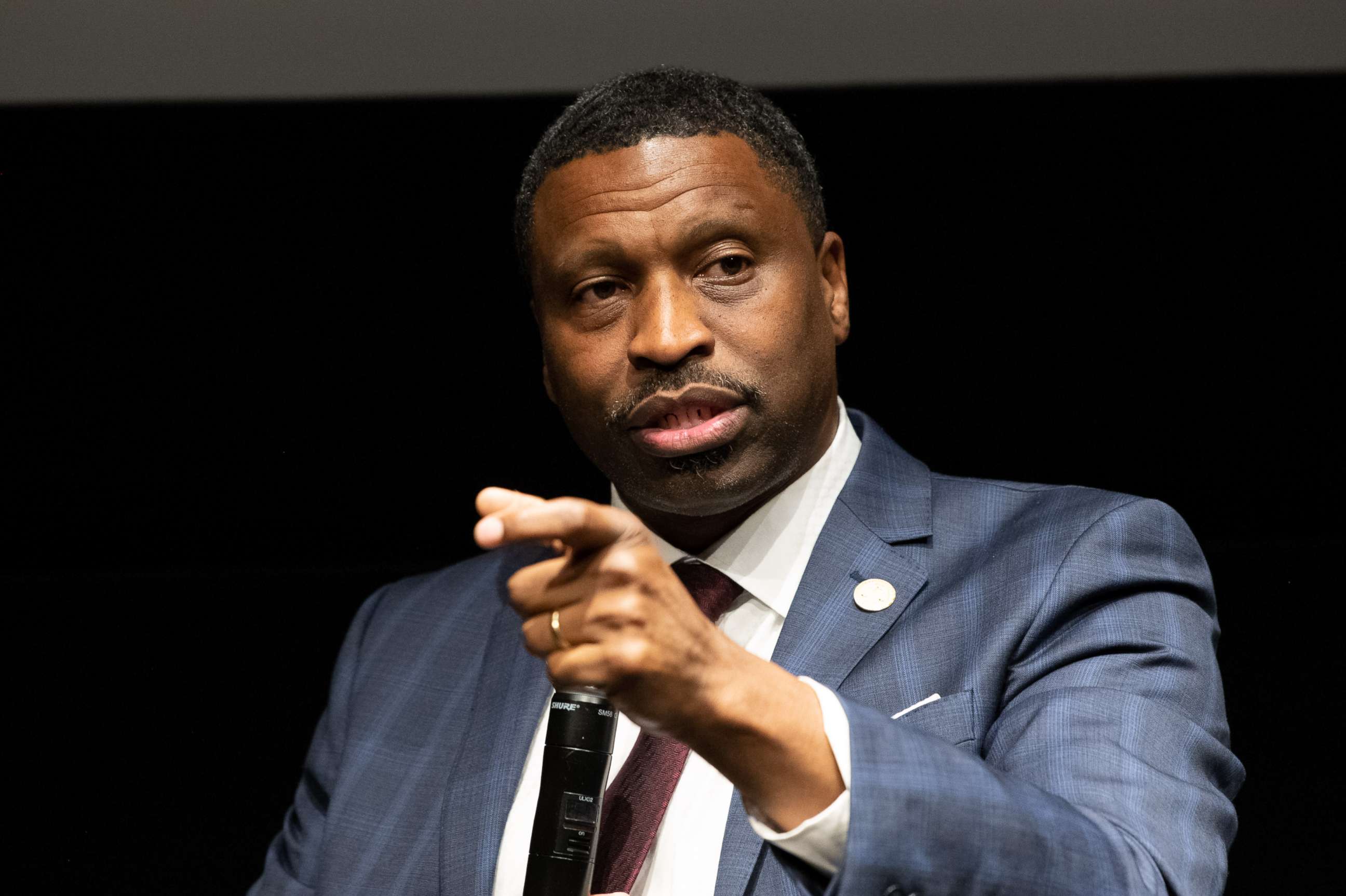 PHOTO: President/CEO of the NAACP Derrick Johnson speaks at CAA on Aug. 2, 2018 in Los Angeles.