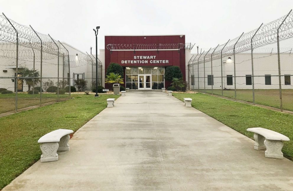 PHOTO: The entrance to the Stewart Detention Center is pictured in Lumpkin, Ga., on Feb. 21 , 2018.