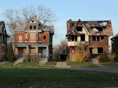 PHOTO: Abandoned buildings in Detroit, April 13, 2017.
