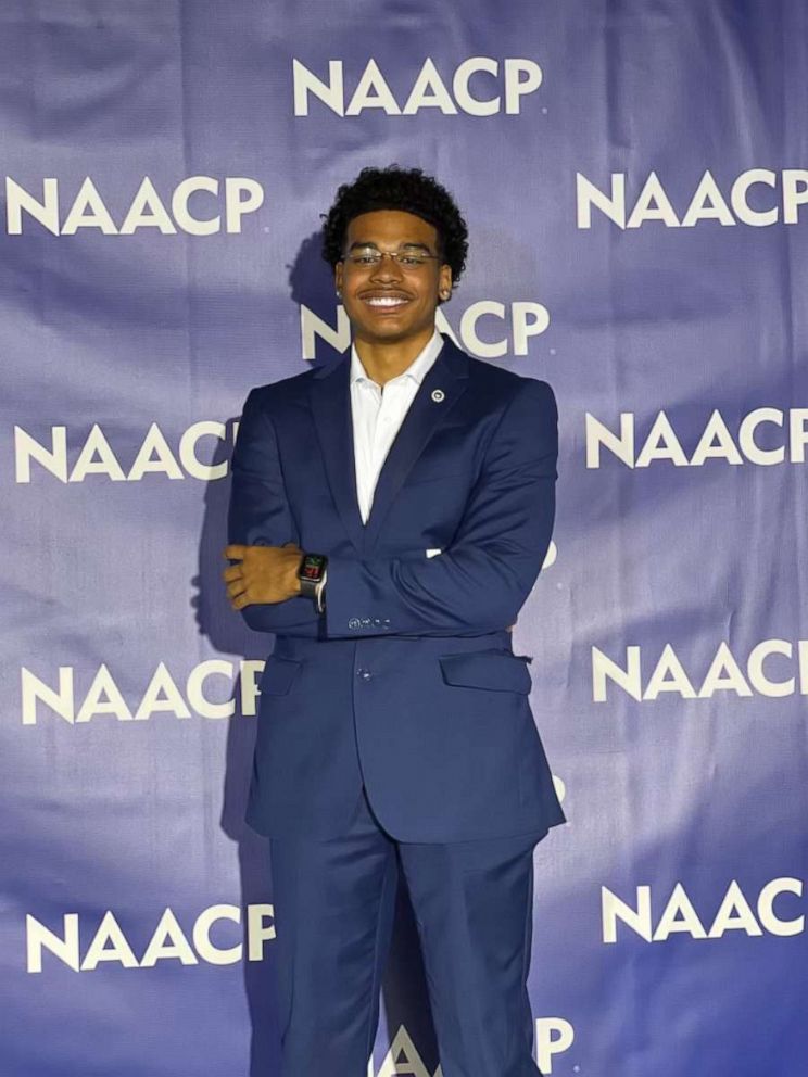 PHOTO: Howard University Sophomore Dezmond Rosier attends the NAACP 2022 National Conference on July 18th, 2022, in Atlantic City, N.J.