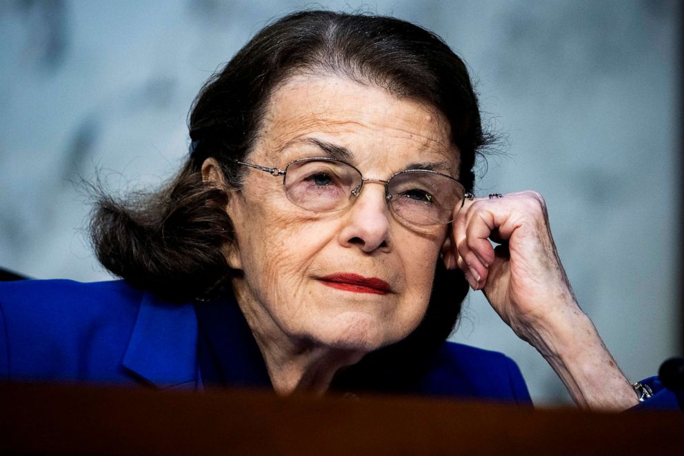 PHOTO: FILE - Sen. Dianne Feinstein is seen in Hart Building, Sept. 13, 2022.