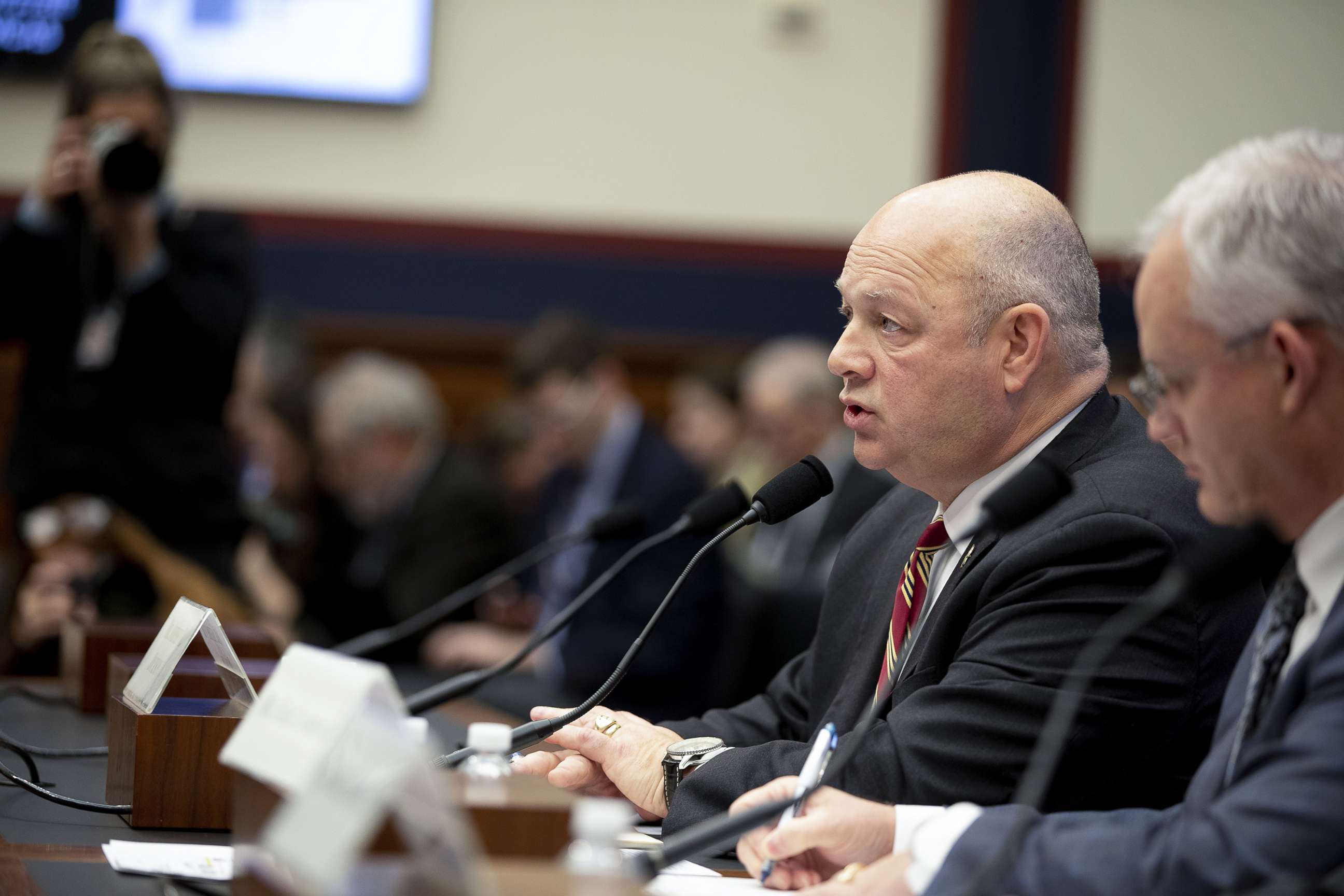 PHOTO: FAA ADMINISTRATOR Stephen M. Dickson speaks at a Oversight Hearing, Dec. 11, 2019, in Washington, D.C.