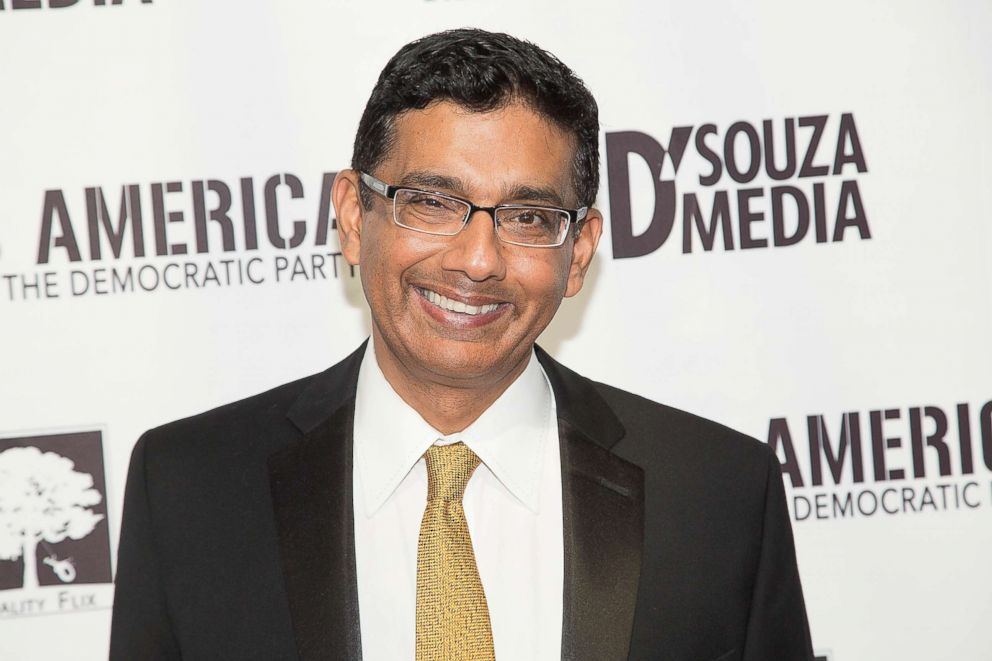 PHOTO: Dinesh D'Souza arrives for the Los Angeles Premiere of, "Hillary's America," July 11, 2016 in Hollywood, California.