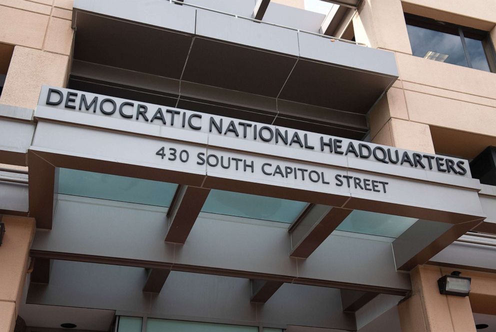 PHOTO: The headquarters of the Democratic National Committee in Washington, D.C., Aug. 22, 2018.