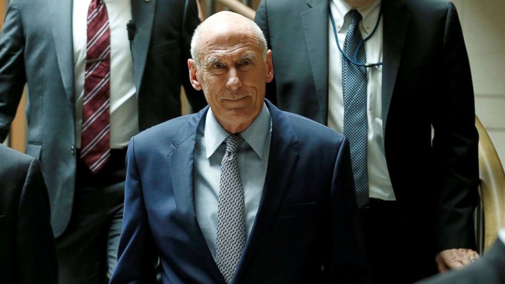 PHOTO: Director of National Intelligence Dan Coats arrives for a closed senators-only Capitol Hill briefing on election security at the U.S. Capitol in Washington, Aug. 22, 2018.