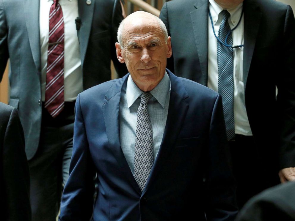 PHOTO: Director of National Intelligence Dan Coats arrives for a closed senators-only Capitol Hill briefing on election security at the U.S. Capitol in Washington, Aug. 22, 2018.