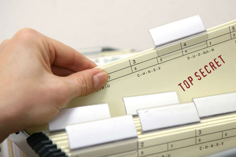 PHOTO: A top secret stamp is pictured on a file in this undated stock photo.