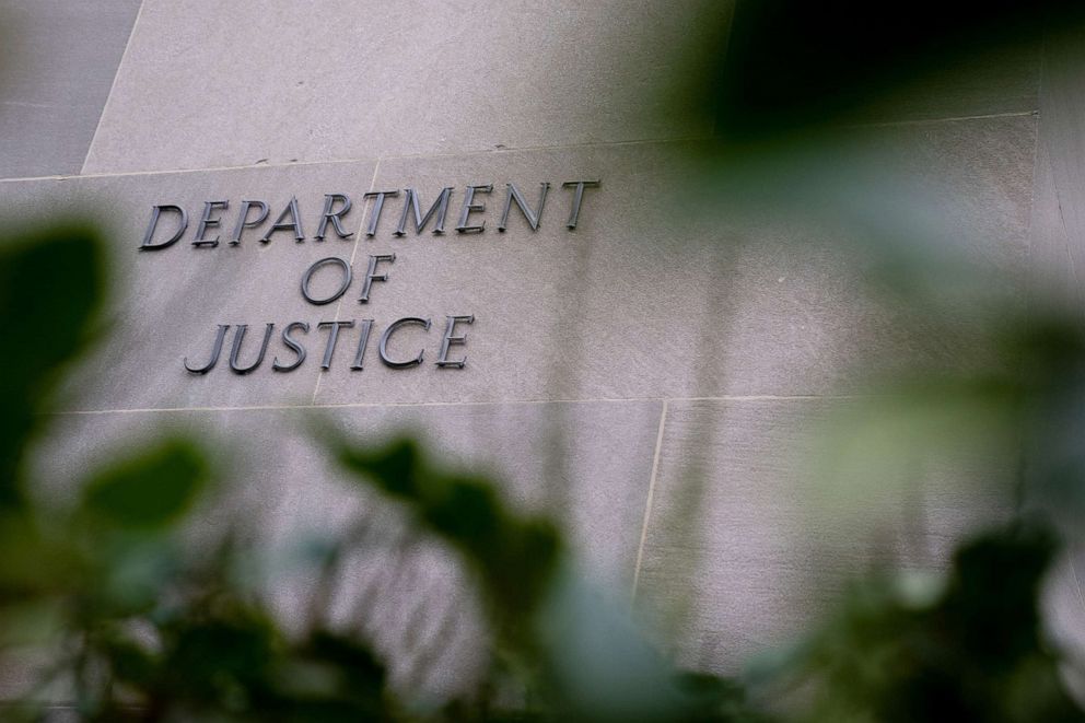 PHOTO: The Department of Justice building in Washington, D.C., Dec. 4, 2020.