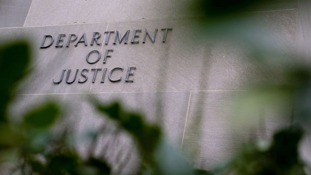 PHOTO: The Department of Justice building in Washington, D.C., Dec. 4, 2020.