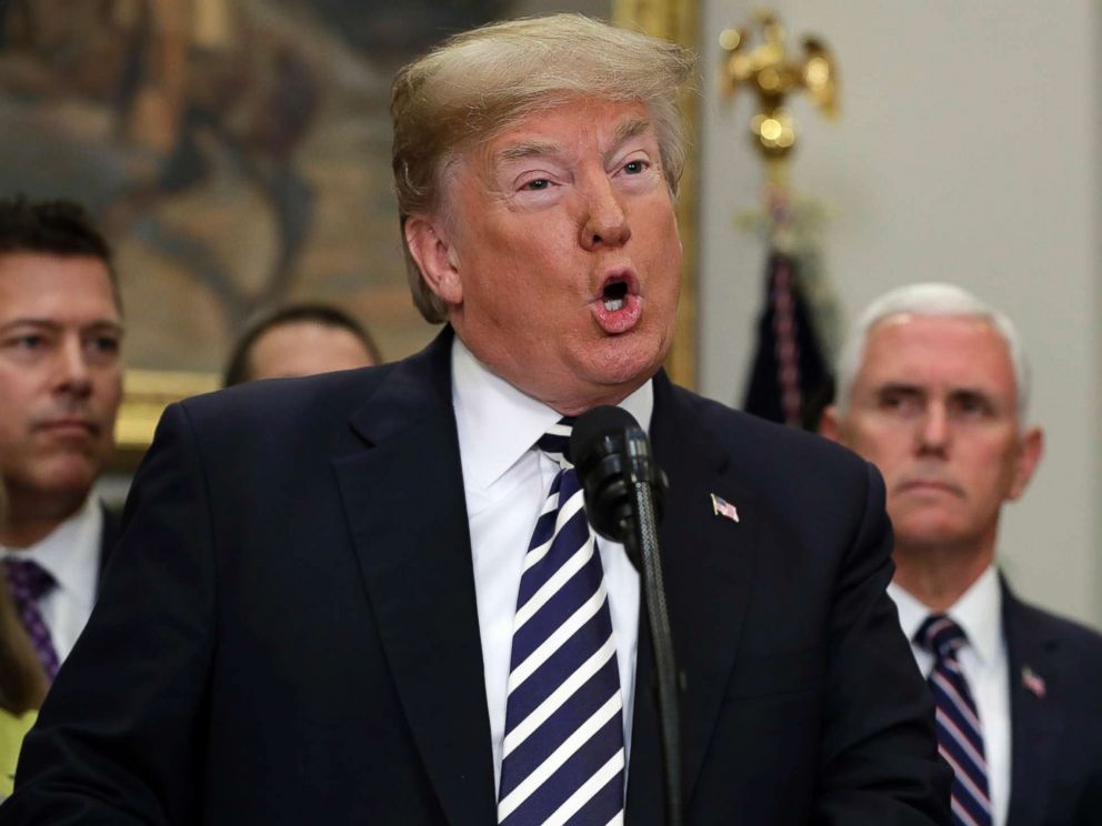 PHOTO: President Donald Trump speaks during a signing ceremony for the Economic Growth, Regulatory Relief, and Consumer Protection Act, in the Roosevelt Room of the White House in Washington, D.C., May 24, 2018.
