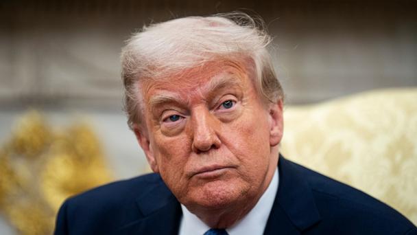President Donald Trump during a meeting with Norway's prime minister Jonas Gahr Store in the Oval Office of the White House in Washington, April 24, 2025.