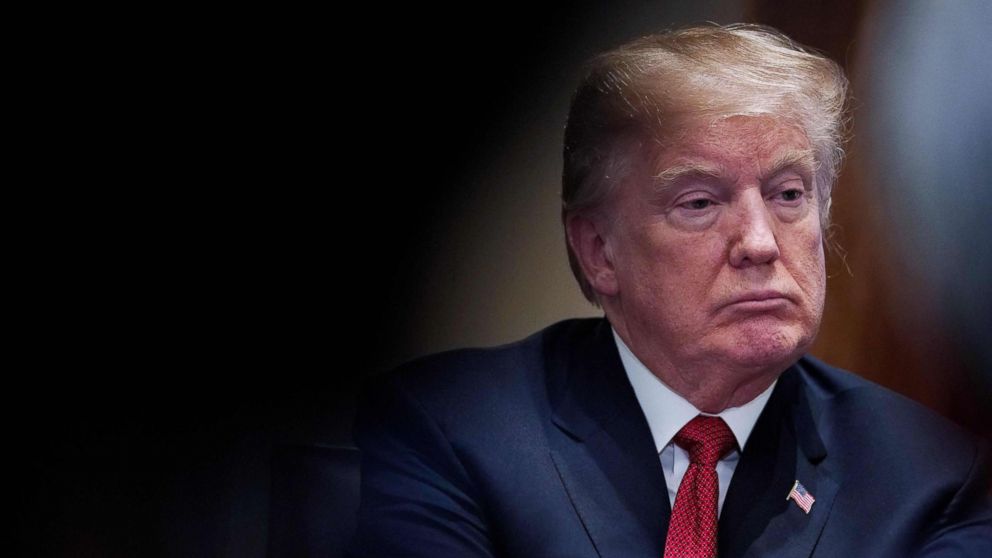President Donald Trump attends a roundtable discussion on the MS-13 gang in the Cabinet Room of the White House in Washington, D.C., Feb. 6, 2018.
