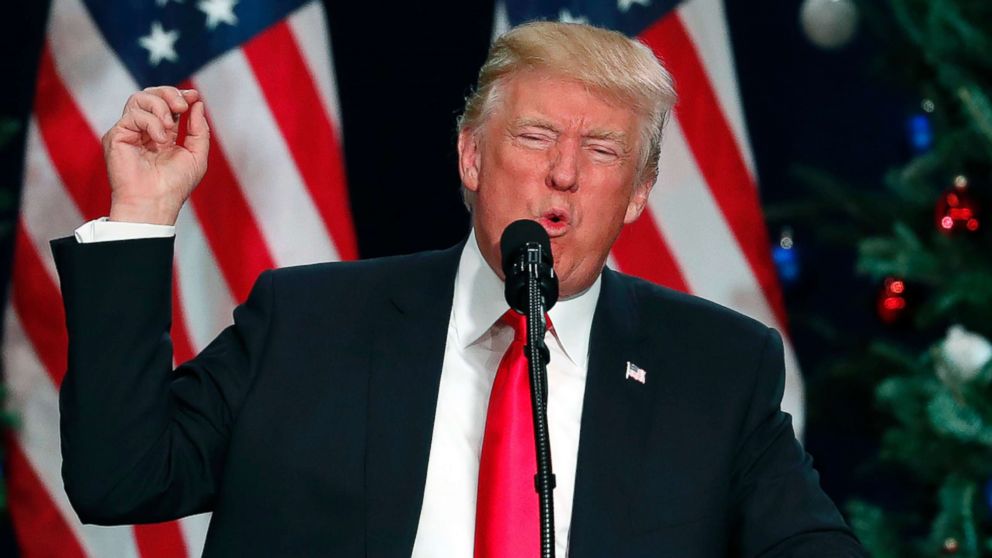 President Donald Trump speaks about tax reform in St. Charles, Mo., Nov. 29, 2017. 