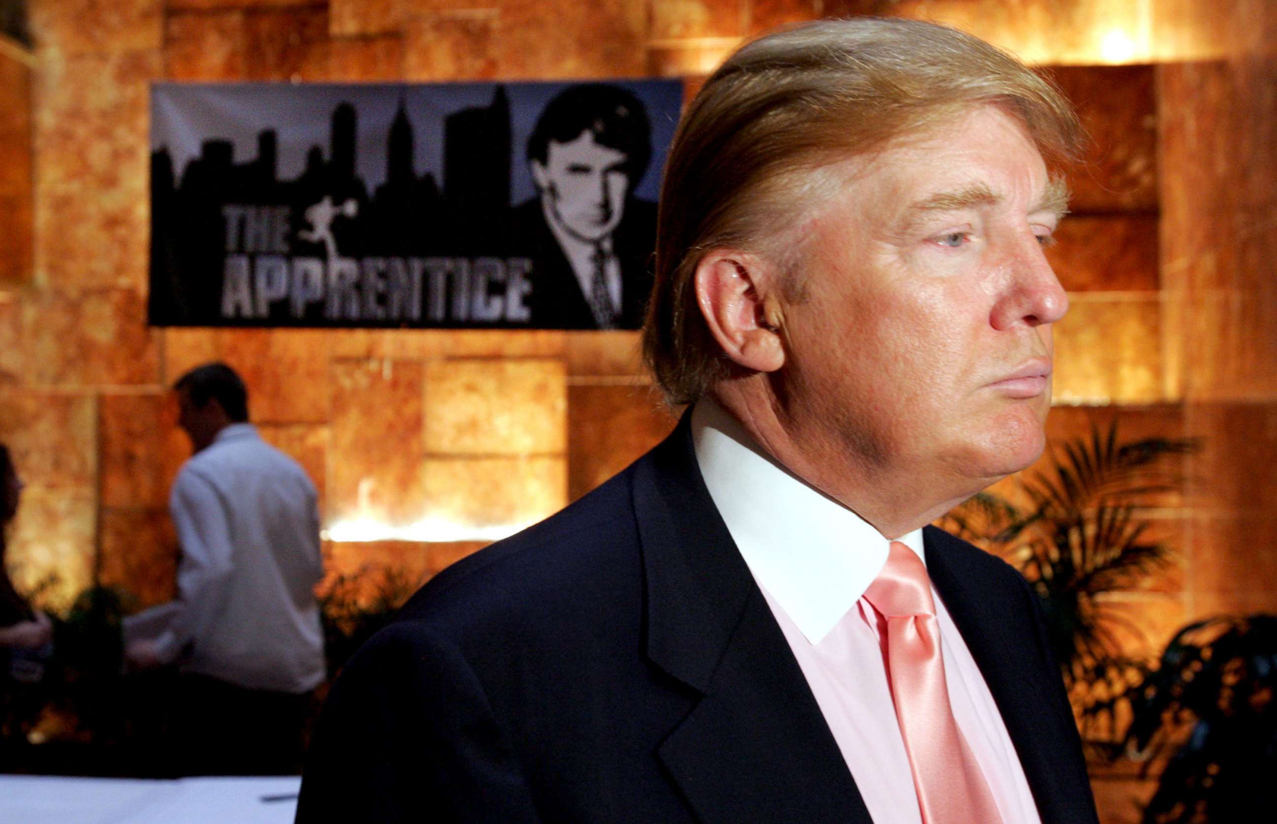 PHOTO: Donald Trump is pictured at a publicity event where he interviewed candidates for season five of NBC's "The Apprentice," July 8, 2005.
