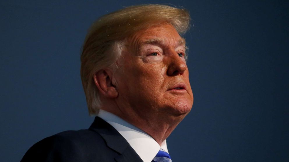 President Donald Trump participates in the U.S. Coast Guard Change-of-Command ceremony at U.S. Coast Guard Headquarters in Washington, June 1, 2018.