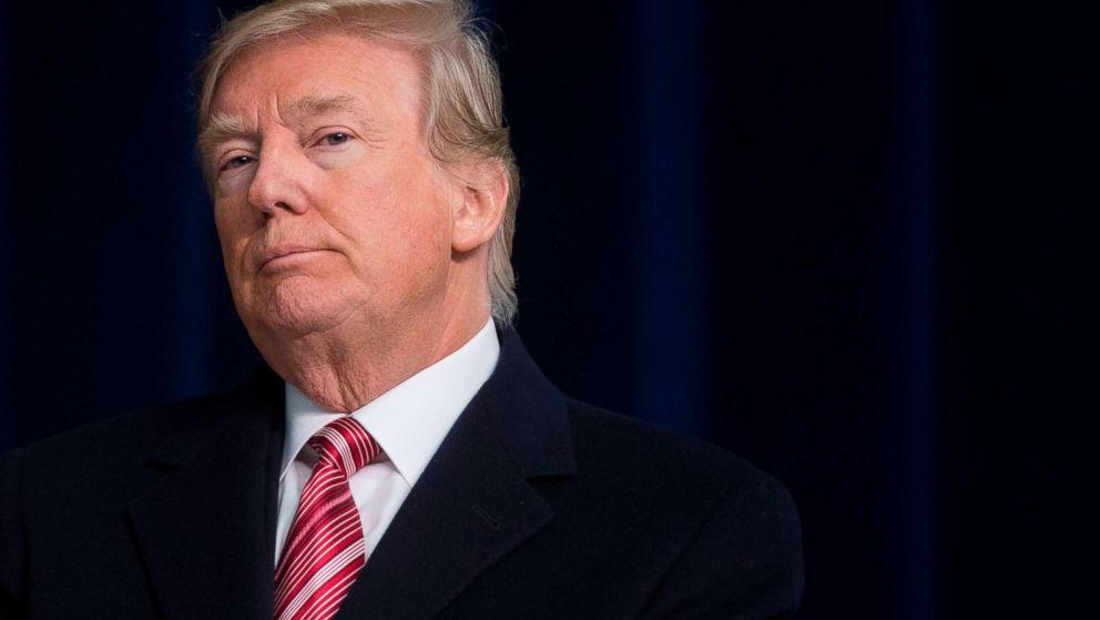 President Donald Trump speaks during a retreat with Republican lawmakers at Camp David in Thurmont, Md., Jan. 6, 2018. 