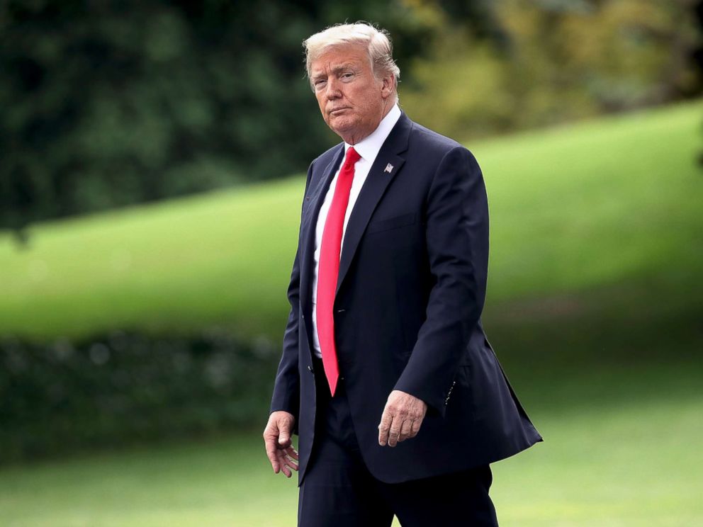 PHOTO: President Donald Trump departs the White House, July 31, 2018, in Washington, D.C.