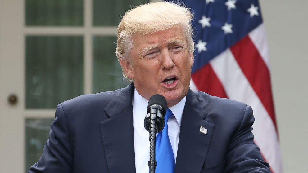President Donald Trump holds a news conference with Prime Minister of Lebanon Saad Hariri, in the Rose Garden at the White House on July 25, 2017.