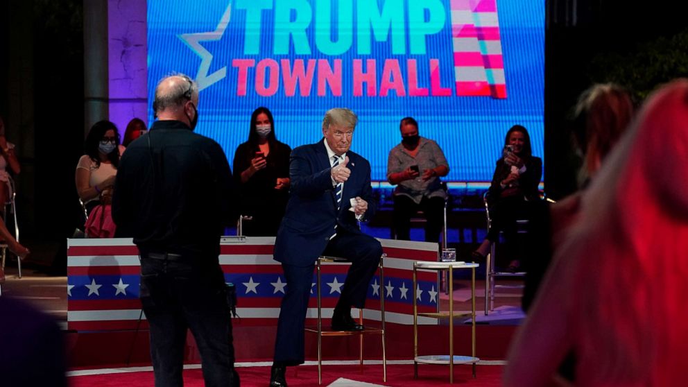 VIDEO: Biden and Trump face off with stark contrast in dueling town halls