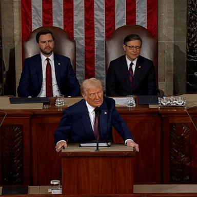 During his joint address to Congress, President Donald Trump discussed law enforcement and protecting police officers.