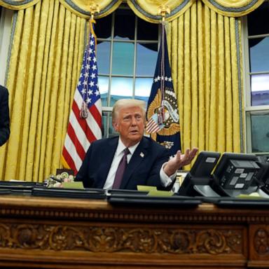 President Donald Trump signed the executive order in the Oval Office on Monday evening.