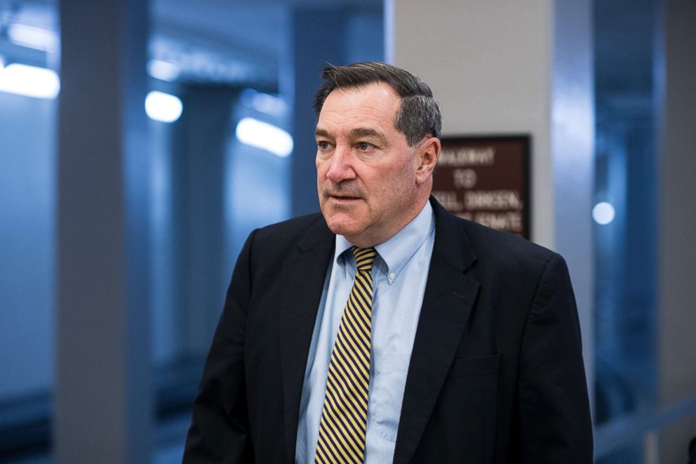 PHOTO: Sen. Joe Donnelly, D-Ind., arrives at the Capitol for a vote, Nov. 7, 2017. 