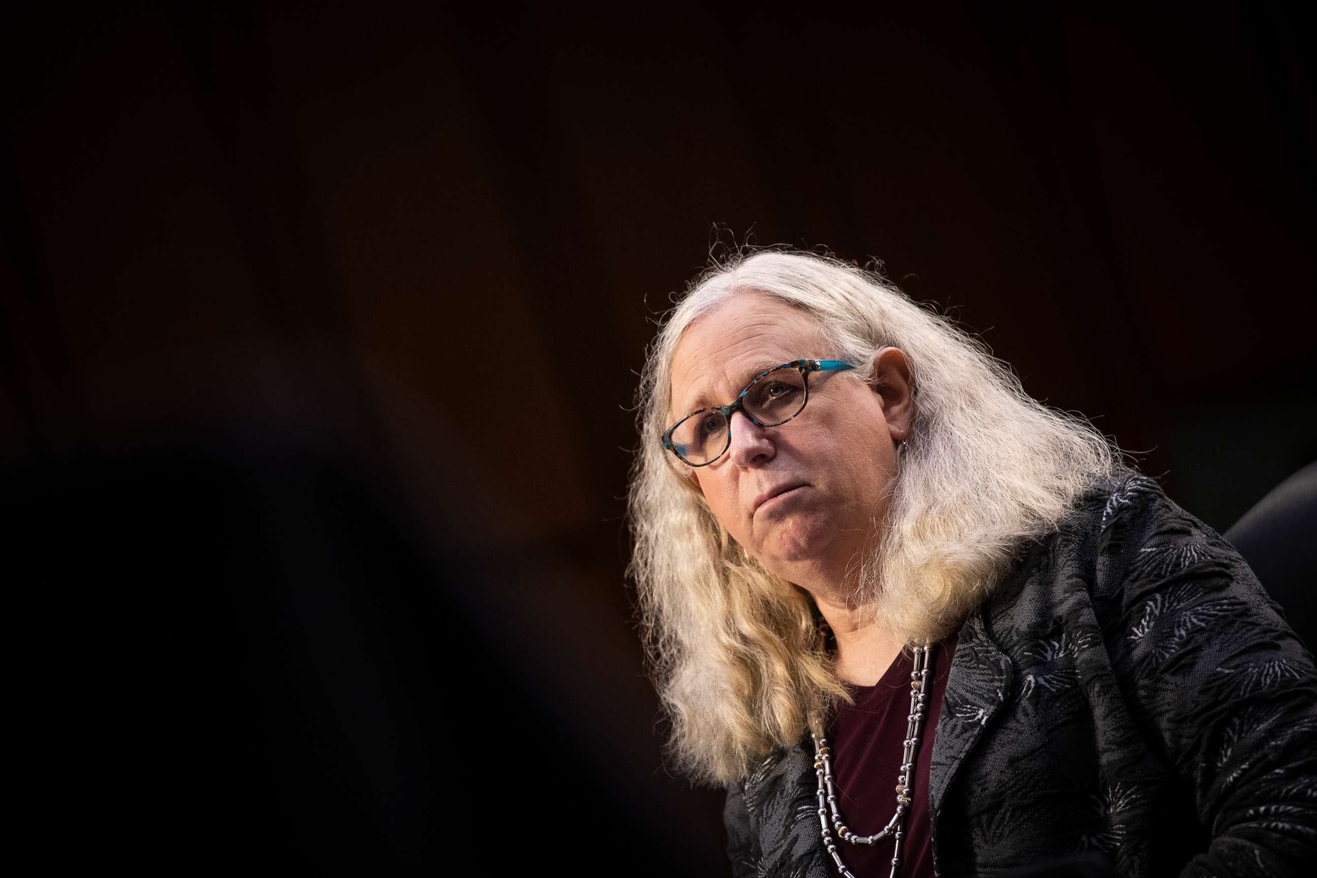 PHOTO: Dr. Rachel Levine, nominee for Assistant Secretary in the Department of Health and Human Services testifies at her confirmation hearing before the Senate Health, Education, Labor, and Pensions Committee, Feb. 25, 2021, in Washington D.C.
