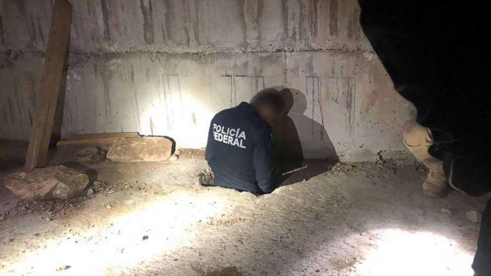 PHOTO: U.S. Border Patrol agents in southern Arizona coordinate with Mexican authorities to investigate an illegal tunnel burrowed under the U.S.-Mexico border.