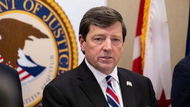 Interim U.S. attorney for the District of Columbia Ed Martin speaks during a press conference, May 13, 2025, in Washington, D.C. 