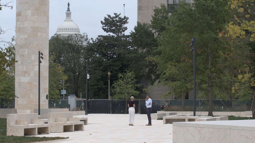 PHOTO: The Dwight D. Eisenhower Memorial was authorized and funded by Congress in 1999