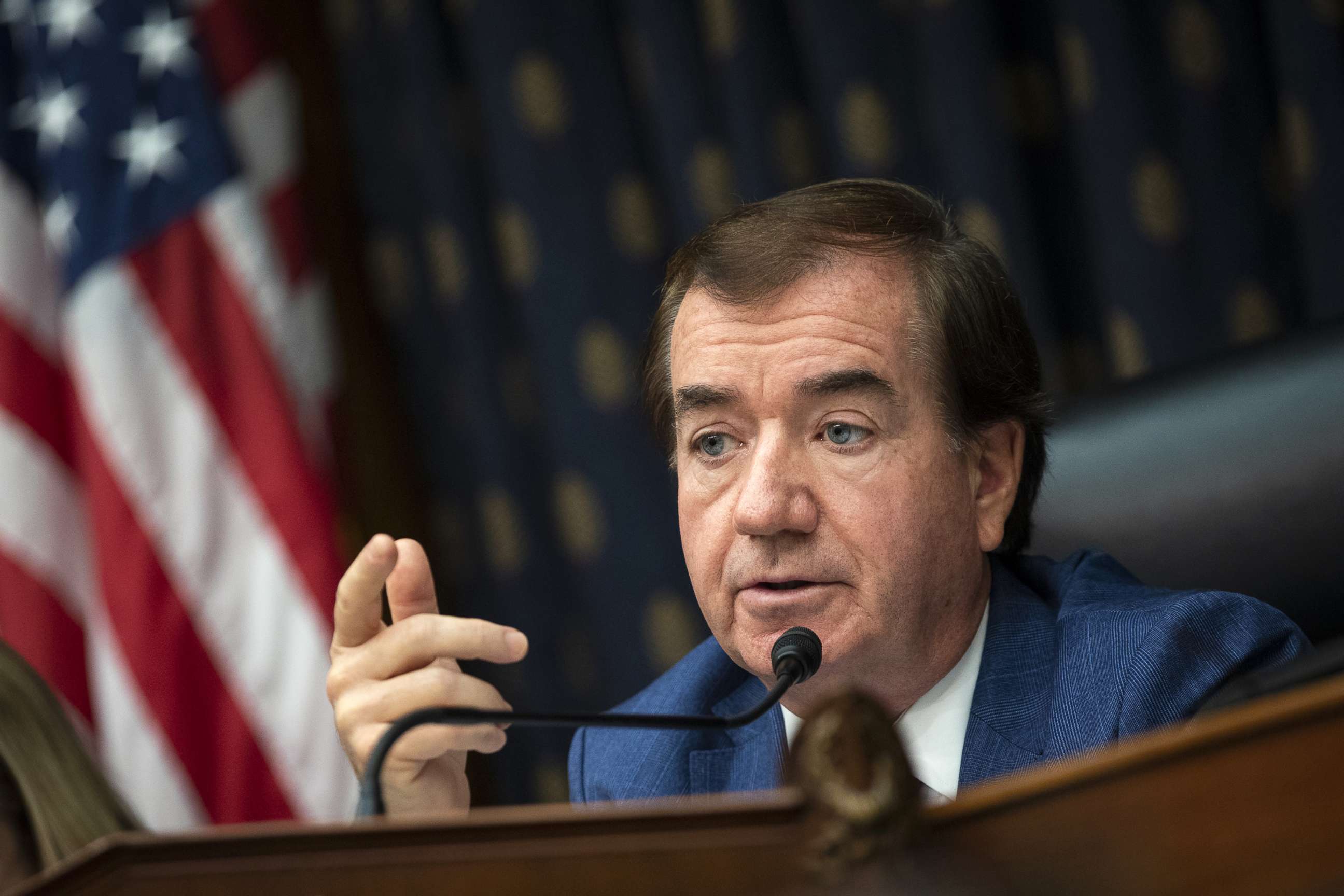 PHOTO: Committee chairman Rep. Ed Royce speaks during a House Foreign Affairs Committee hearing on Capitol Hill, Sept. 26, 2018 in Washington.