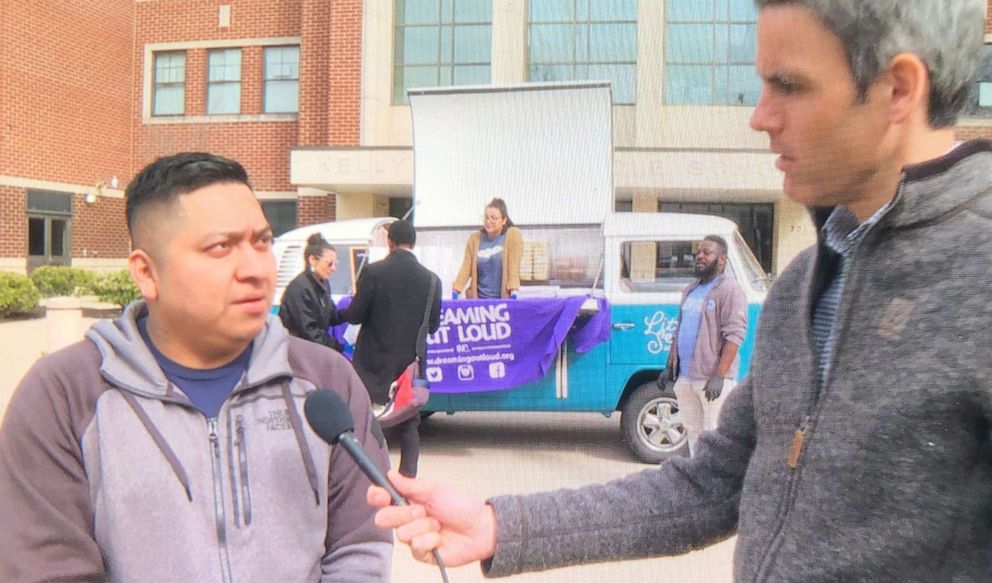 PHOTO: Edgar Morales, a Guatemalan immigrant and father of 3, was laid off from his job as a barista because of the COVID-19 crisis and says he is struggling to afford rent payments.