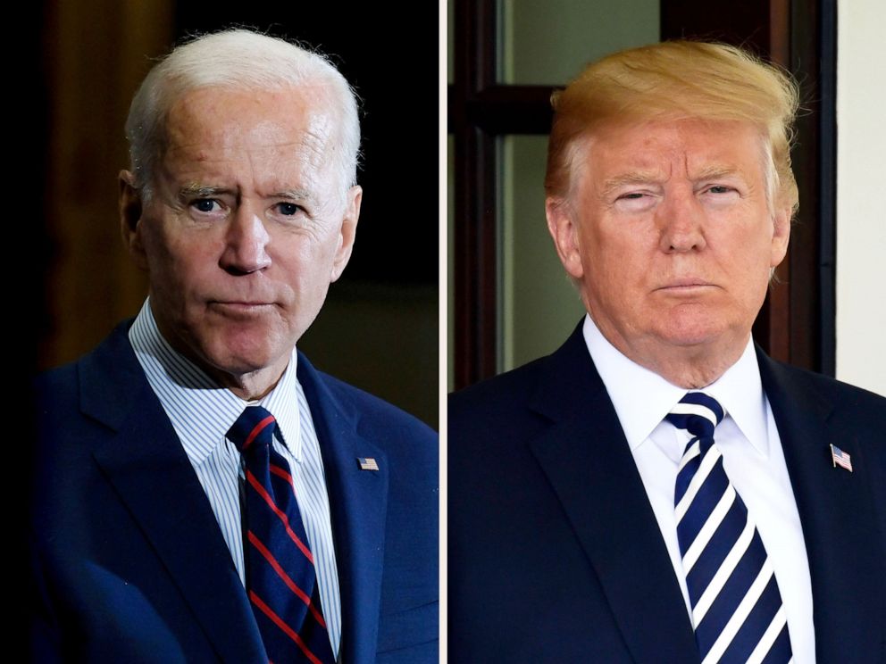 PHOTO: Joe Biden and Donald Trump in a composite image.