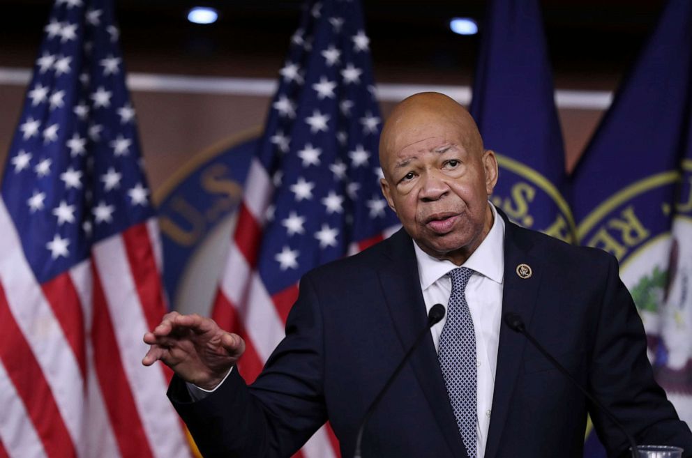 PHOTO: In this Jan. 12, 2017, file photo, Rep. Elijah Cummings speaks during a news conference on Capitol Hill in Washington.