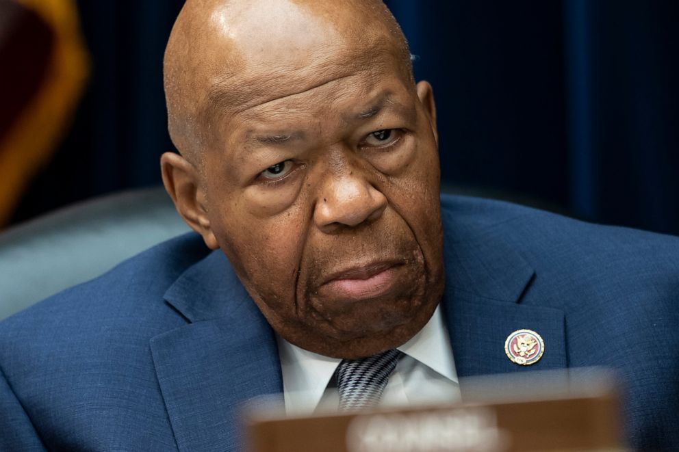 PHOTO: In this file photo from Wednesday, June 12, 2019, House Oversight and Reform Committee Chairman Elijah Cummings, D-Md., considers whether to hold AG William Barr and Commerce Secretary Wilbur Ross in contempt on Capitol Hill in Washington.