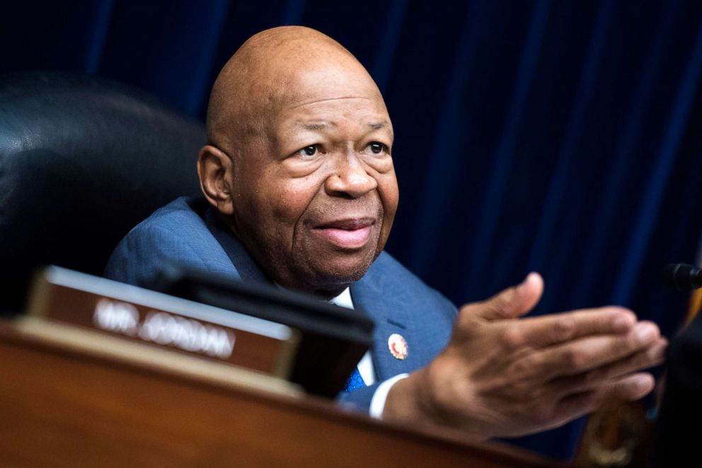 PHOTO: Chairman Elijah Cummings participates in a House Oversight and Reform Committee hearing in Rayburn Building on Russian interference in the 2016 election, Feb. 27, 2019.