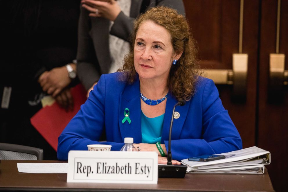 PHOTO: Rep. Elizabeth Esty speaks at a forum to examine evidence-based violence prevention and school safety measures, March 20, 2018 in Washington. 