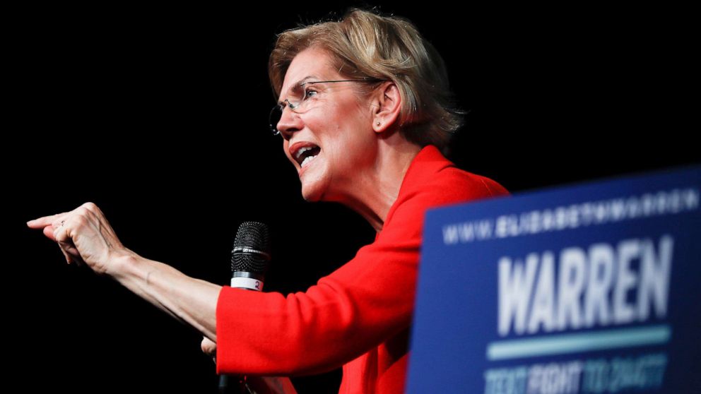 PHOTO: Democratic presidential candidate Sen. Elizabeth Warren speaks during a campaign stop, May 11, 2019, in Cincinnati.