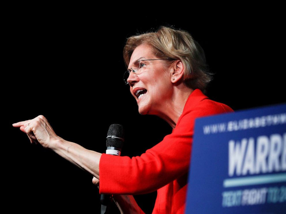 PHOTO: Democratic presidential candidate Sen. Elizabeth Warren speaks during a campaign stop, May 11, 2019, in Cincinnati.