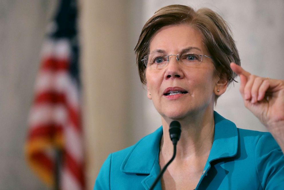 PHOTO: In this Nov. 13, 2018, file photo, Sen. Elizabeth Warren speaks at the Russell Senate Office Building on Capitol Hill in Washington, DC.